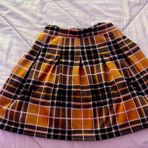 Plaid school girl skirt